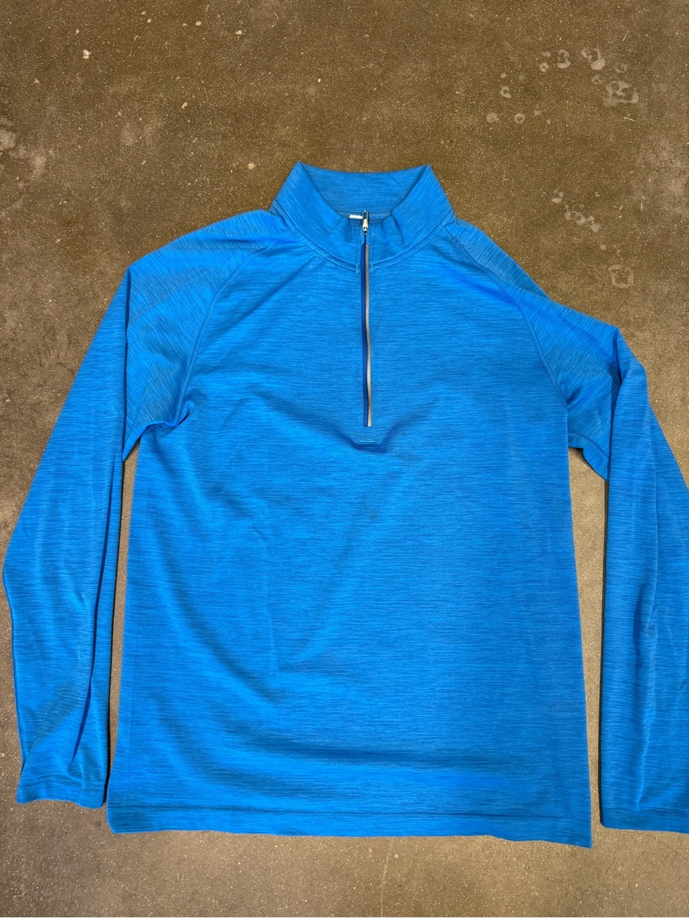 lululemon athletica Men's Blue Quarter-Zip Performance Jacket